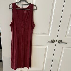 Burgundy Sleeveless Dress